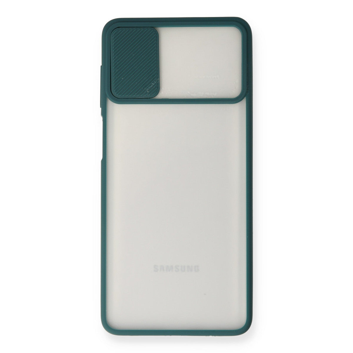Galaxy M51 Kılıf Palm Buzlu Kamera Sürgülü Silikon - Yeşil