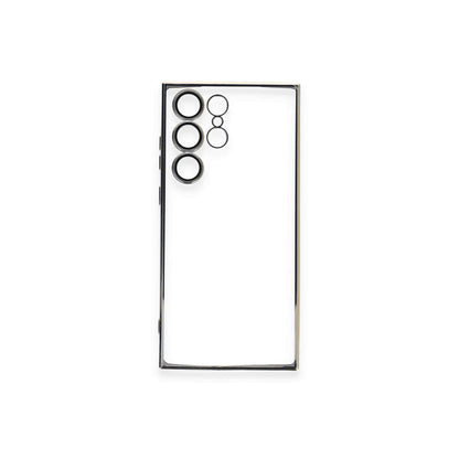 Galaxy S24 Ultra Kılıf Razer Lensli Silikon - Gümüş