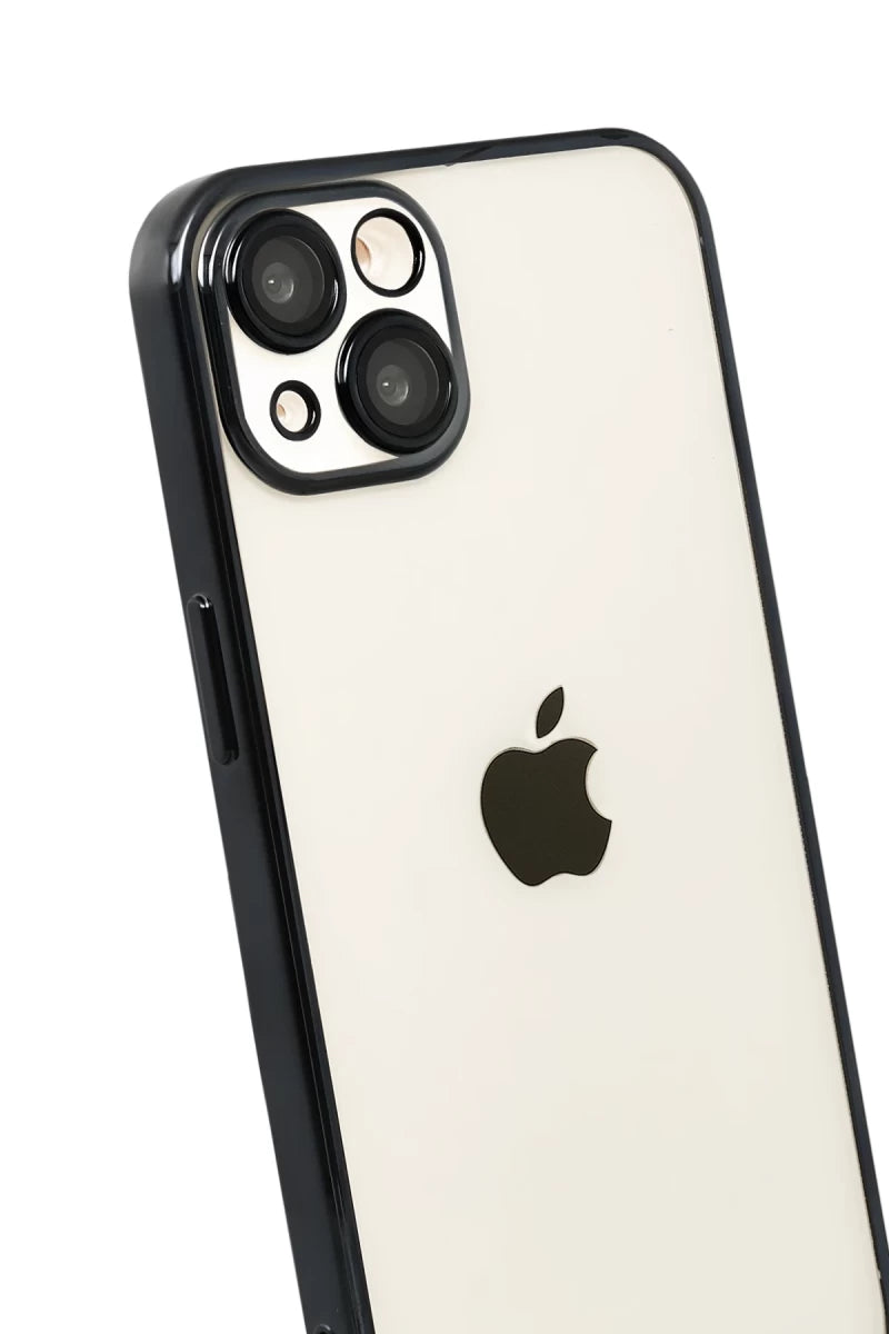 iPhone 15 Razer Lensli Silikon - Siyah