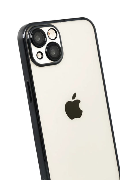 iPhone 15 Razer Lensli Silikon - Siyah