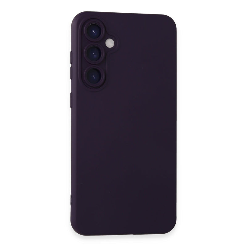 Galaxy S24 Kılıf Nano içi Kadife Silikon - Mor