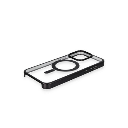 iPhone 15 Pro Max Kılıf Erozi Magsafe Kapak - Siyah