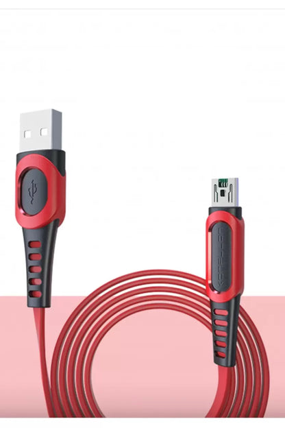 DC24 Micro USB Kablo 1.2M 4A - Kırmızı