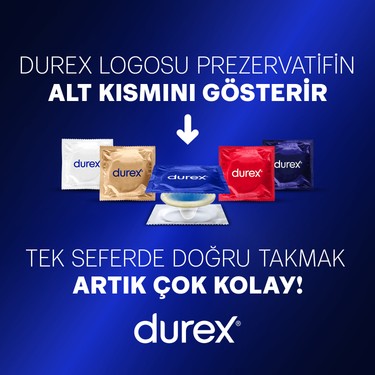 30 Adet Ekstra Uyarıcı Jelli Tırtıklı Prezervatif, Durex Kalitesinde