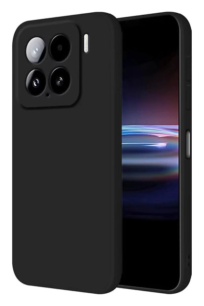 Mi 15 Pro Kılıf Nano içi Kadife Silikon - Siyah