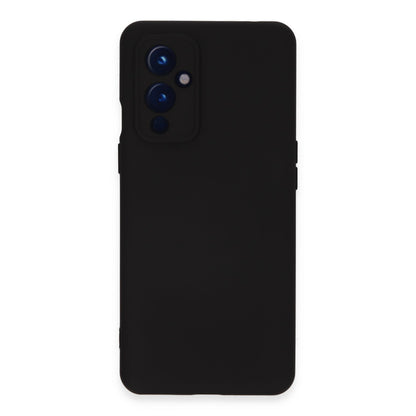 One Plus 9 Kılıf Nano içi Kadife Silikon - Siyah