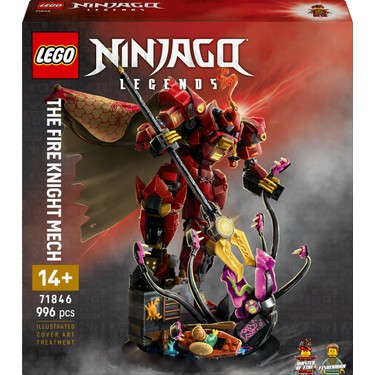 Ateş Şövalyesi Robotu Yaratıcı 14+ Çocuklar için Minifigür Seti
