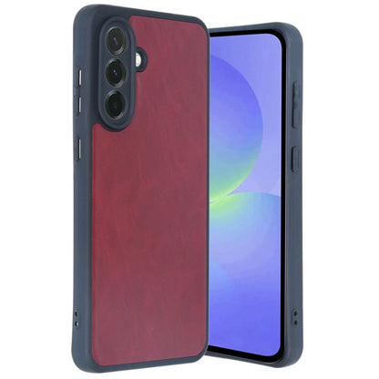 Galaxy A15 4G Kılıf Aras Deri Kapak - Bordo