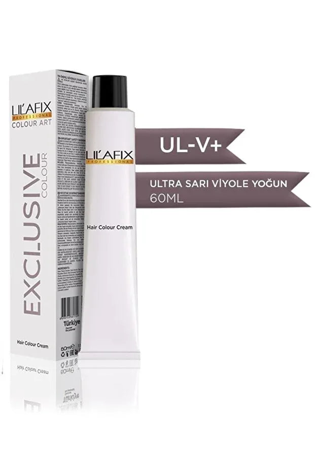 Lilafix Krem Profesyonel Tüp Saç Boyası 60ml - Ul-v+ Ultra Sarı Yoğun Viyole