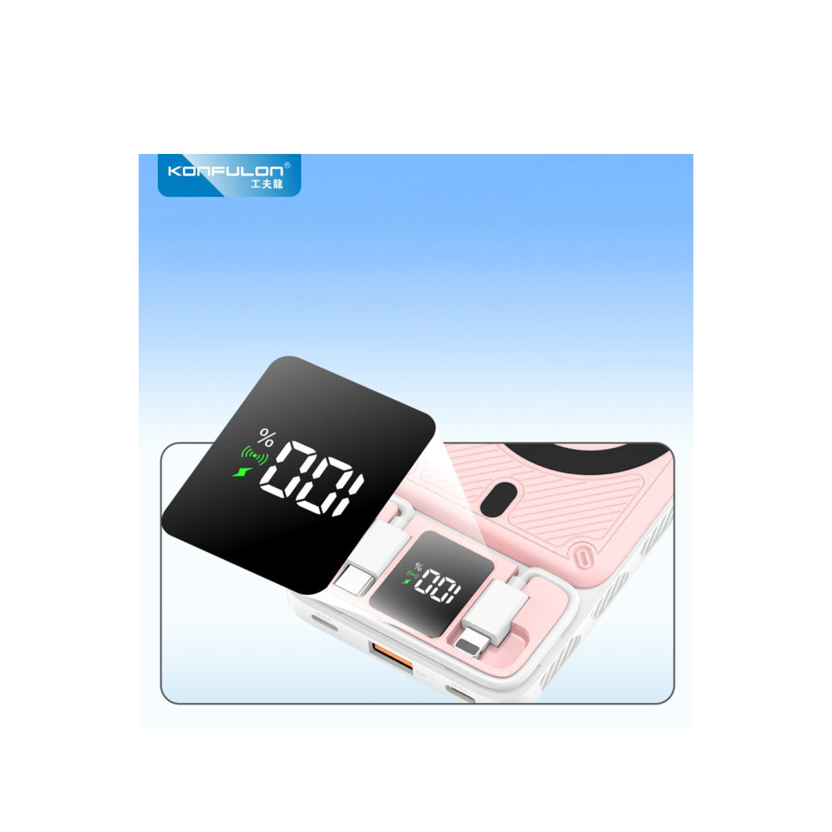 M25W 10.000 mAh 20W PD Magsafe Powerbank - Pembe