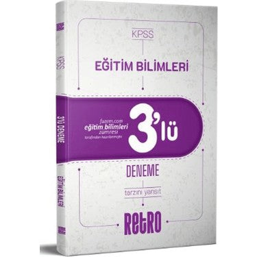 KPSS Eğitim Bilimleri: Tamamı Çözümlü 3'lü Set