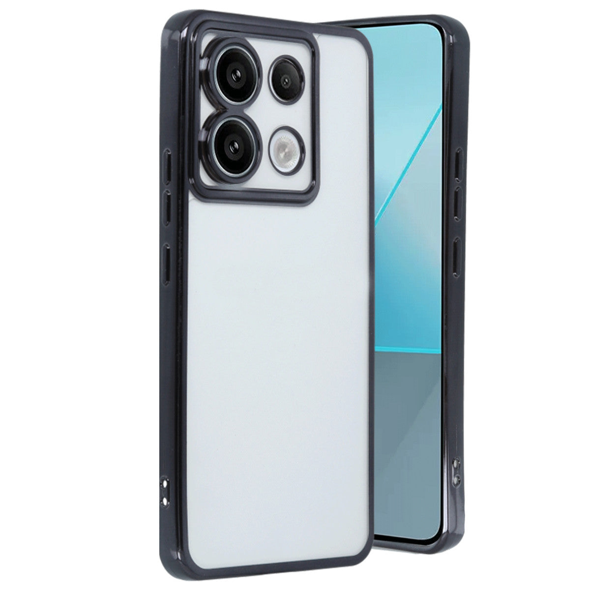 Poco X6 Kılıf Razer Lensli Silikon - Siyah