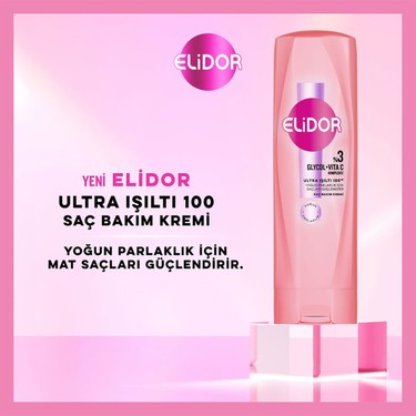 Ultra ışıltı sağlayan saç bakım kremi, 350 ml