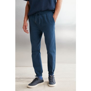 Mavi Erkek Kalın Dokulu Pantolon ile Rahat Stil