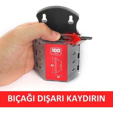 100'lü Yüksek Keskinlikte SK5 Çelik Maket Bıçağı Yedeği Seti