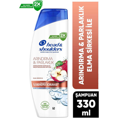 330 ml elma sirkesi özlü şampuan, kepek önleyici bakım sağlar
