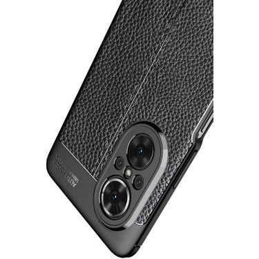 Huawei Nova 9 SE Uyumlu Deri Görünümlü Yüksek Kalite Kılıf