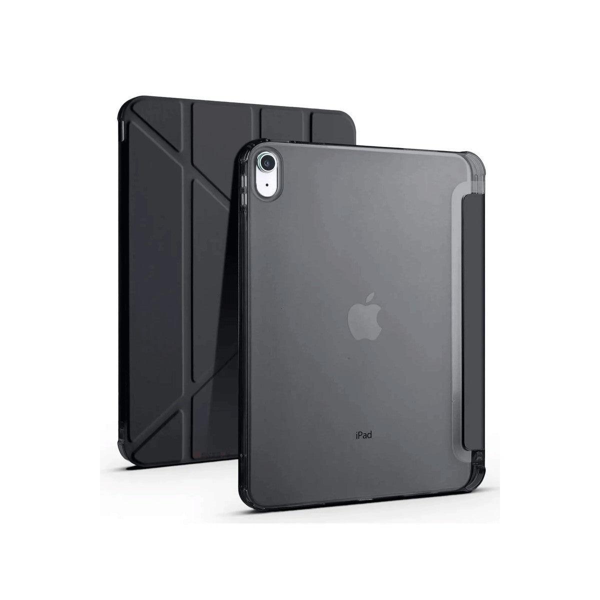 iPad 2022 10.9 (10.nesil) Kılıf Kalemlikli Mars Tablet Kılıfı - Siyah