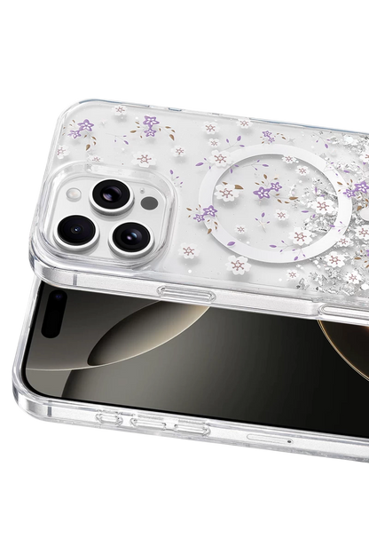 Onegif iPhone 16 Pro Max Misk Simli Magsafe Kapak - Desen 2