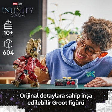 Yağmacı Tulumlu Groot Model Yapım Seti 10 Yaş ve Üzeri için