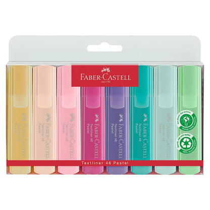 Su Bazlı Ergonomik 8'li Pastel Renk Fosforlu Kalem Seti