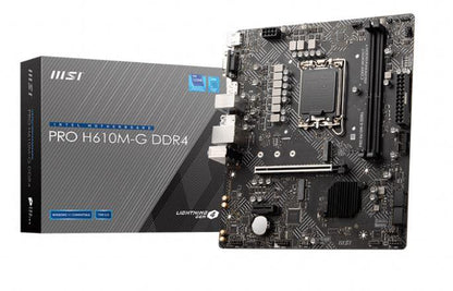 PRO H610M-G DDR4 3200MHZ 1XVGA 1XHDMI 1XDP 1XM.2 USB 3.2 MATX 1700P (12./ 13. VE 14. NESİL İŞLEMCİ UYUMLU)