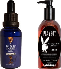 Black Snake Hintohu Black Snake Erkekler İçin For Men - Playboy Masaj Yağı
