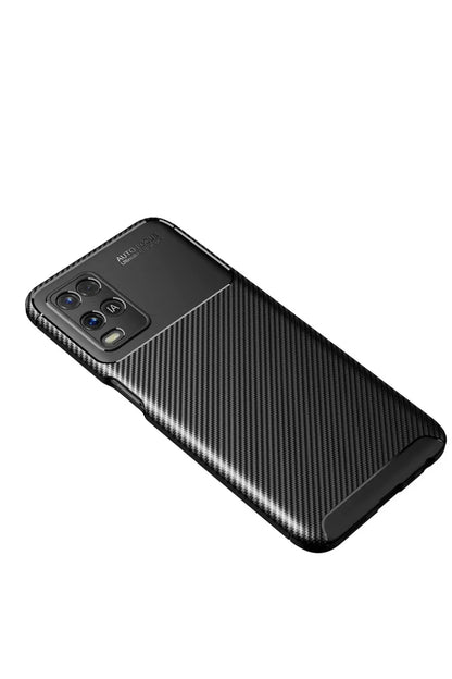 A54 4G Kılıf Auto Focus Karbon Kapak - Siyah