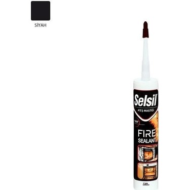 Selsil Ateş Mastiği Siyah 300 ml 1500 Dereceye