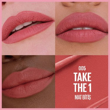 Maybelline New York Serum Etkili Hyalüronik Asit ve Besleyici Yağ Içeren Ruj - 005 Take The