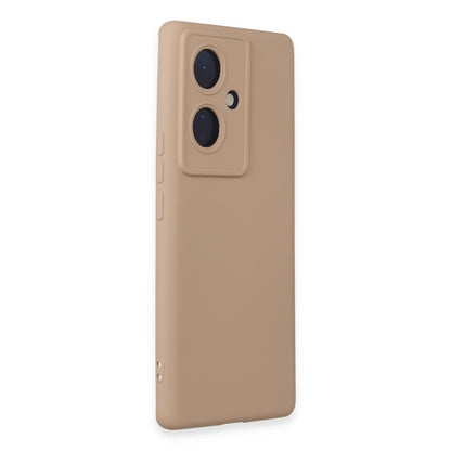 V29 Lite Kılıf Nano içi Kadife Silikon - Pudra