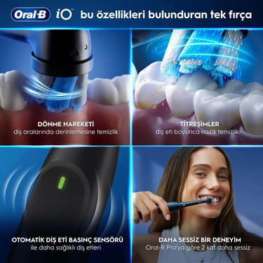 Siyah Şarjlı Diş Fırçası Seyahat Kabı ile 2 Adet