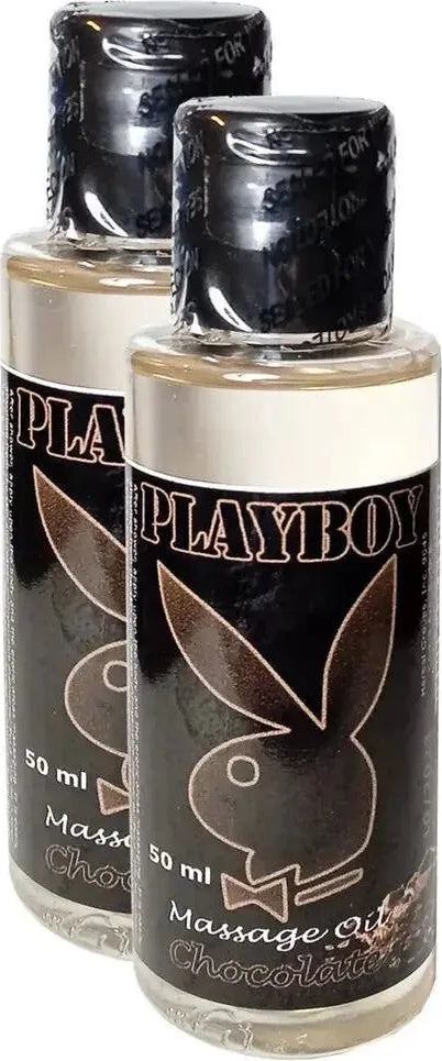 Süper Playboy Chocolate Flavored Massage Oil 100ML Çikolata Aromalı Masaj Yağı x 2 Adet