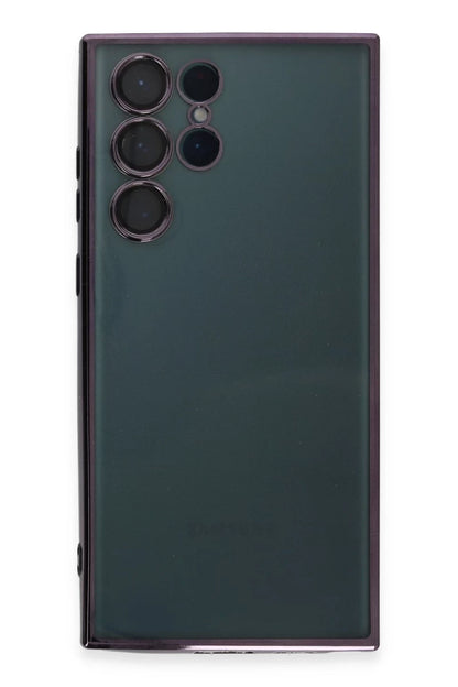 Galaxy S22 Ultra Kılıf Razer Lensli Silikon - Mor