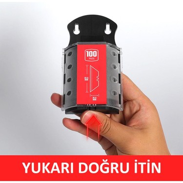 100'lü Yüksek Keskinlikte SK5 Çelik Maket Bıçağı Yedeği Seti