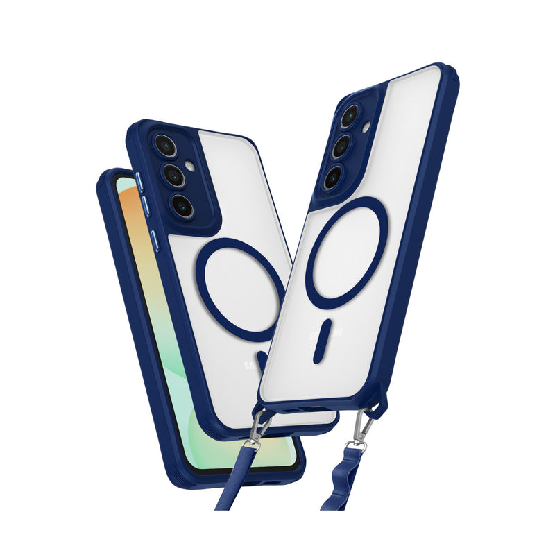 Galaxy S25 Plus Kılıf Enka Magsafe Silikon Kılıf - Lacivert