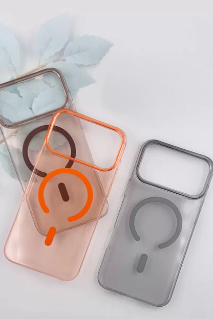 iPhone 17 Pro PC Blank Magsafe Kapak - Turuncu