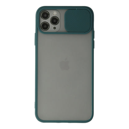 iPhone 11 Pro Kılıf Palm Buzlu Kamera Sürgülü Silikon - Yeşil