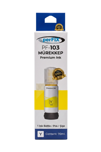 perFIX PF T103Y Sarı Şişeli Mürekkep (70 ml)