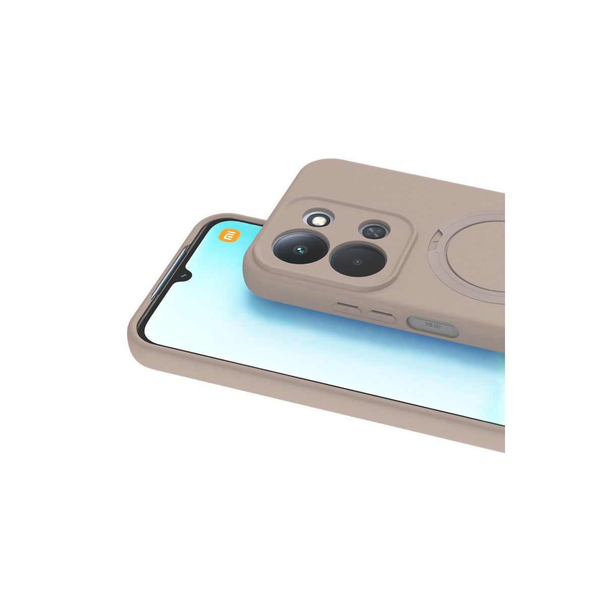 Redmi 15C 4G Regal Magsafe Standlı Kapak - Çöl Titanyum
