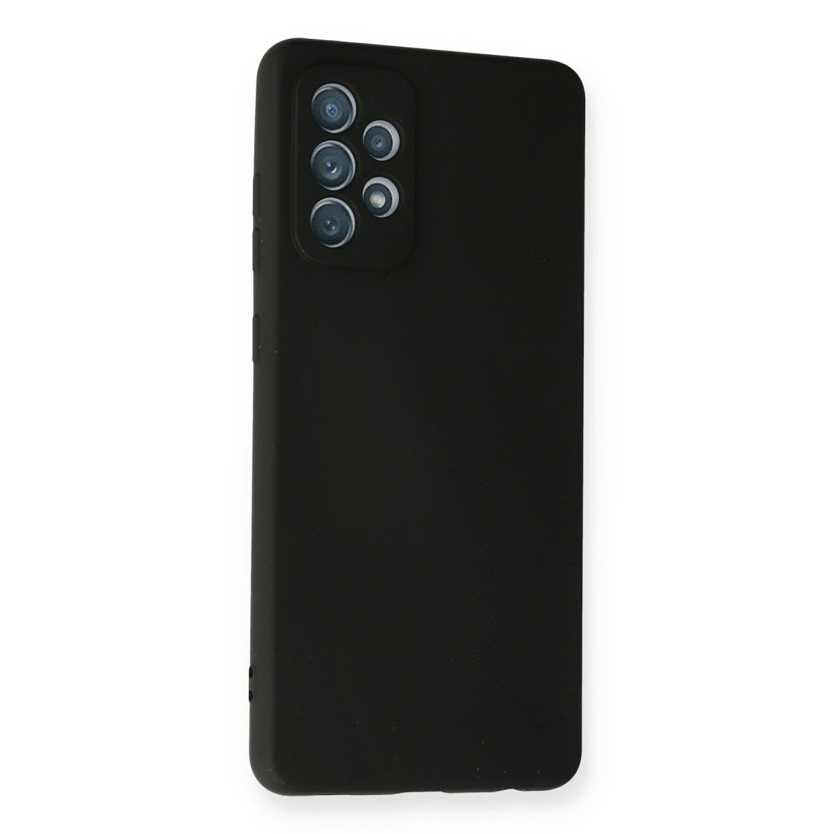 Galaxy A72 Kılıf Nano içi Kadife Silikon - Siyah
