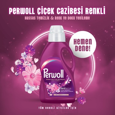 Çiçek Cazibesi Sıvı Çamaşır Deterjanı 2.75L Renkli Giysiler İçin