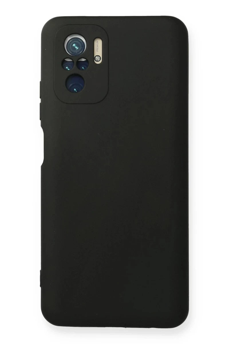 Redmi Note 10 Kılıf Nano içi Kadife Silikon - Siyah