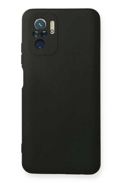 Redmi Note 10 Kılıf Nano içi Kadife Silikon - Siyah