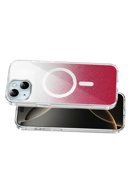 Onegif iPhone 15 Sora Simli Magsafe Kapak - Kırmızı