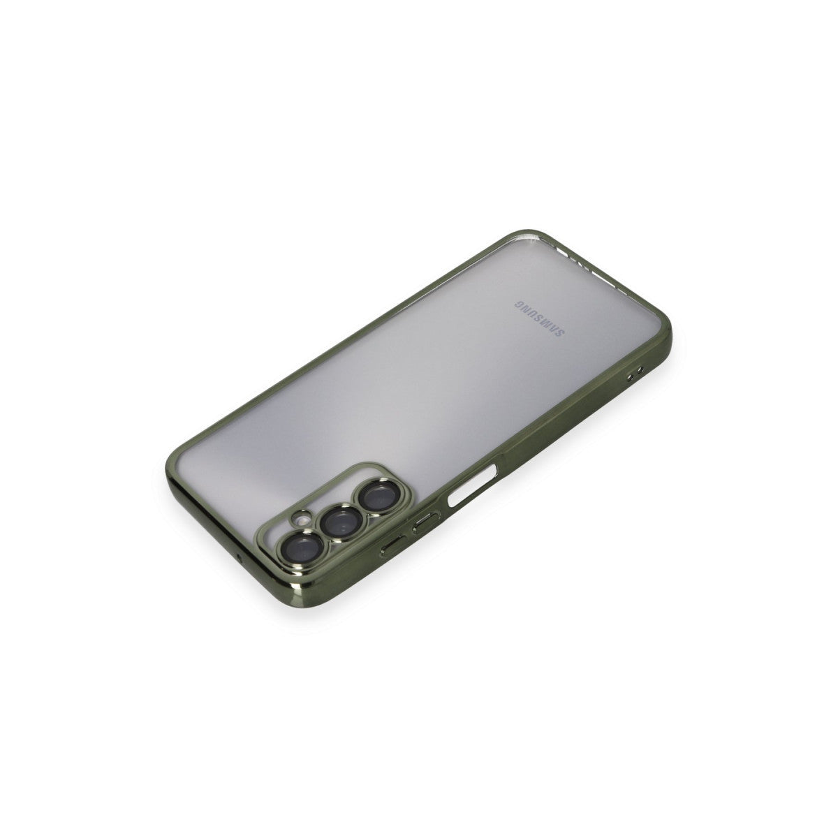 Galaxy A05S Kılıf Razer Lensli Silikon - Yeşil