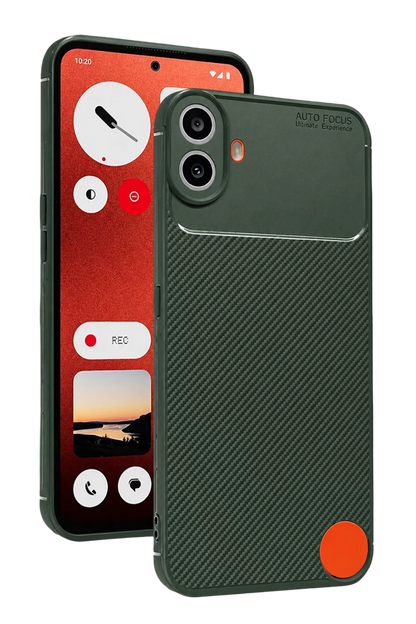 Nothing Phone Nothing CMF Phone 1 Auto Focus Karbon Kapak - Yeşil