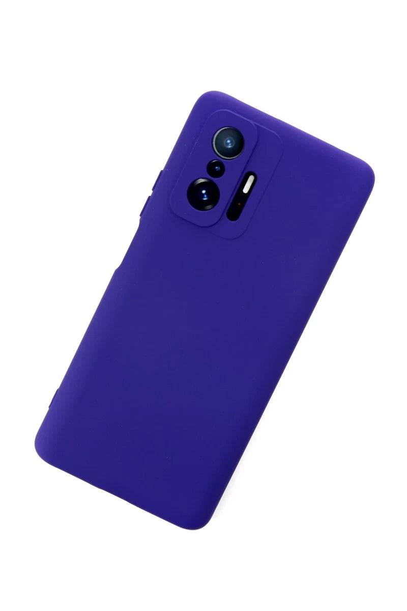Mi 11T Pro Kılıf Nano içi Kadife Silikon - Mor