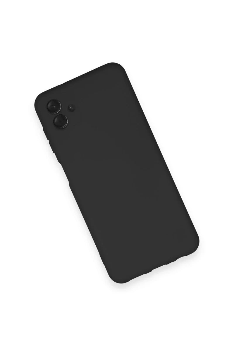 Galaxy A04 Kılıf Nano içi Kadife Silikon - Siyah