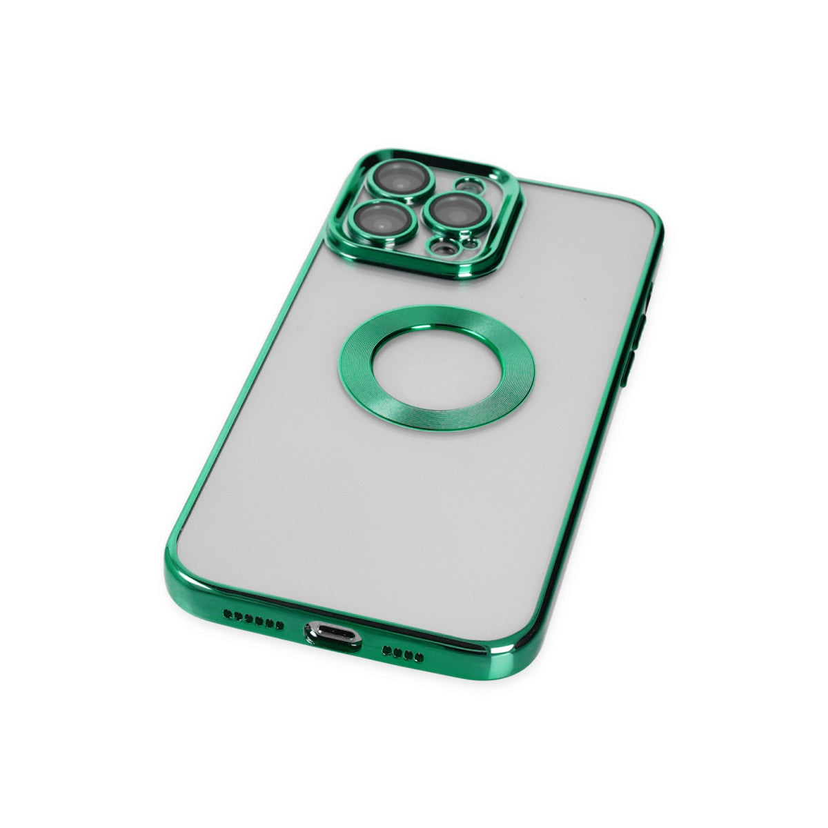 iPhone 14 Pro Kılıf Slot Silikon - Köknar Yeşili